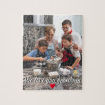 Ein Foto Liebe Sie Text Rotes Herz Oma Mama<br><div class="desc">Ein Foto Liebe You Text Red Heart Oma Mama Einfaches Ein-Foto-Design mit anpassbarem Text mit einem Schatten und ein kleines rotes Herz.</div>