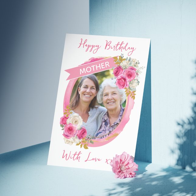 Ein Foto Mutter Geburtstag/Muttertag Karte (Von Creator hochgeladen)