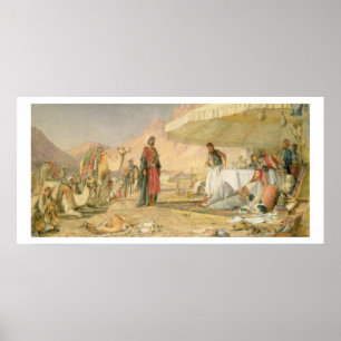 Ein Frank-Lager in der Wüste vom Berg Sinai, 1 Poster