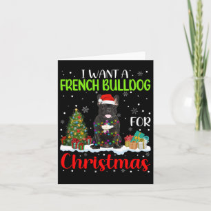Ein französischer Bulldog zu Weihnachten Coolen We Karte