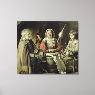 Ein französischer Innenraum, c.1645 Leinwanddruck