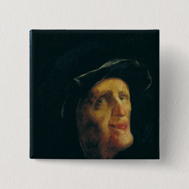 Ein Frauen-Lachen Button (Vorderseite)