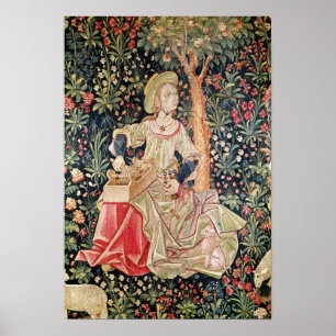 Ein Frauen-Spinnen Poster