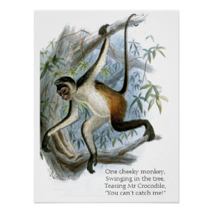 Ein frecher Affe CC0365 Kinder Poster