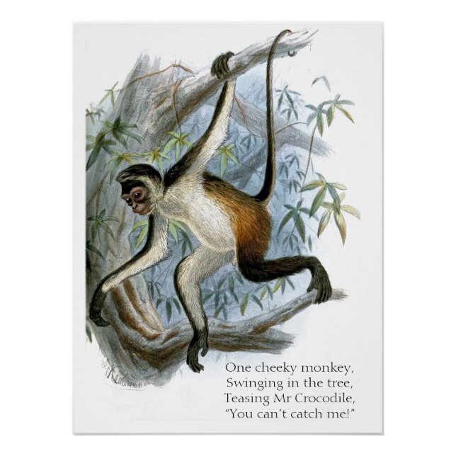 Ein frecher Affe CC0365 Kinder Poster (Vorderseite)