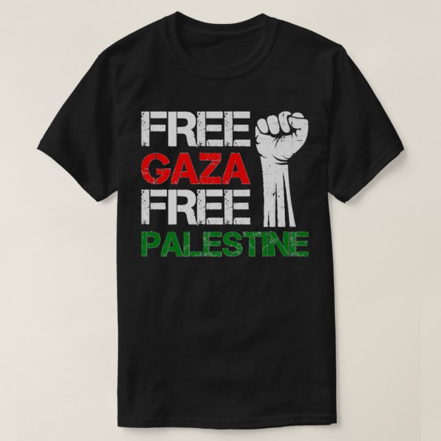 Ein freies Gaza-Palästina - wir stehen mit den Pal T-Shirt (Design vorne)