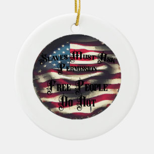 Ein freies Volk Keramik Ornament
