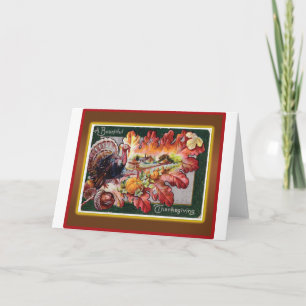 Ein freigebiger Erntedank Feiertagskarte