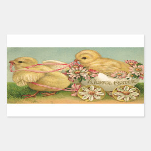 Ein freudiger Ostern Rechteckiger Aufkleber