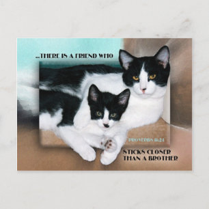 Ein Freund, der Nah bleibt Postkarte