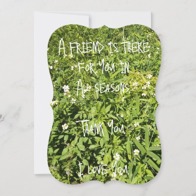 Ein Freund für alle Saisons - Flachkarte (Vorderseite)