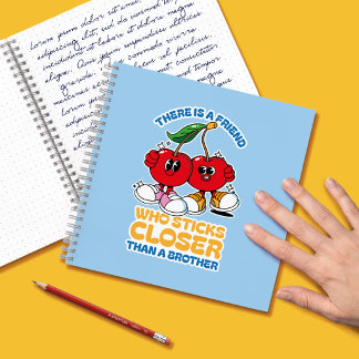 Ein Freund hält enger zusammen als ein Bruder Notizbuch