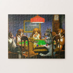 Ein Freund in der Not Hunde beim Pokern 1903
