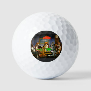 Ein Freund in der Not, Hunde spielen Poker, Golfball