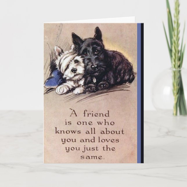 Ein Freund ist...Grußkarte Karte (Vorderseite)