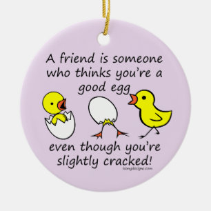 Ein Freund ist jemand lustiges BESTE FREUNDIN Keramikornament
