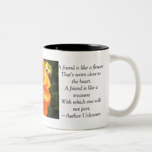 Ein Freund… Zweifarbige Tasse