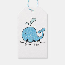 Ein freundlicher Wal in seinem Meer Geschenkanhäng