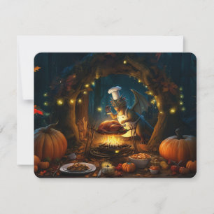 Ein Friendsgiving-Festmahl erwartet Sie Feiertagskarte