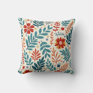 ein frisch grün-rotes Kissen