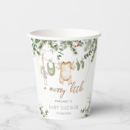 Ein froher Klein | Boho Boy Winter Baby Dusche Pappbecher