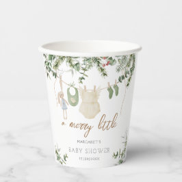 Ein froher Klein | Boho Girl Winter Baby Shower Pappbecher
