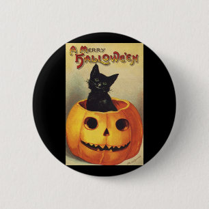 Ein frohes Halloween von Ellen Clapsaddle, Vintage Button