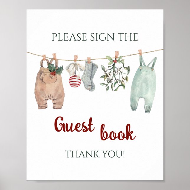 Ein frohes kleines Weihnachtskleid Gästebuch (Vorne)