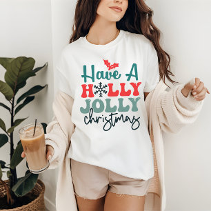 Ein frohes, lustiges Weihnachts-Shirt, Frohe Weihn T-Shirt