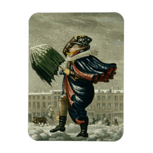 Ein frohes Weihnachten und ein glückliches neues J Magnet