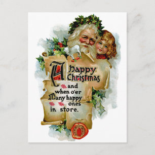 Ein frohes Weihnachtsfest Feiertagspostkarte