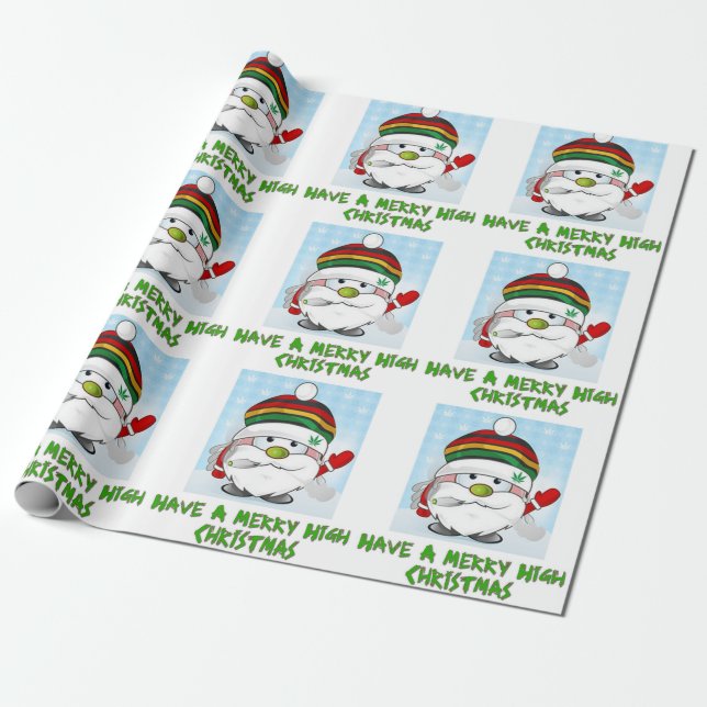 Ein frohes Weihnachtsfest Geschenkpapier (Ungerollt)