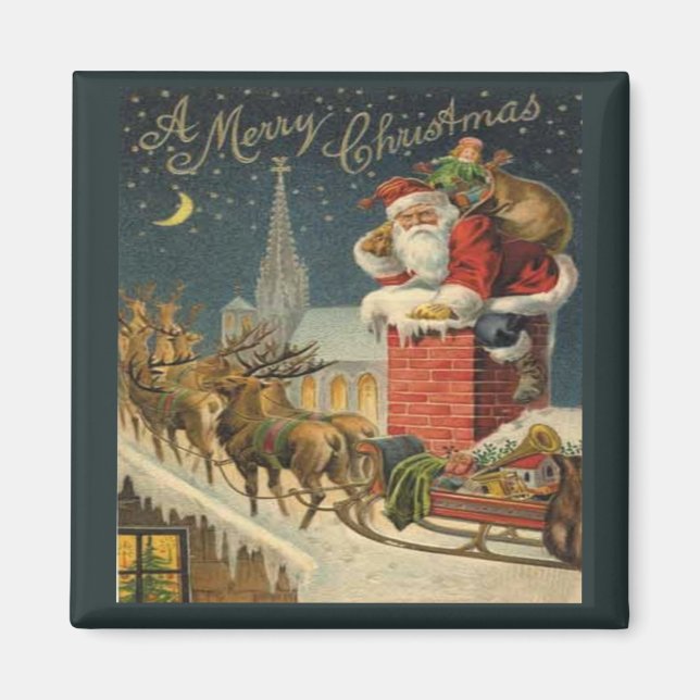 Ein frohes Weihnachtsfest Magnet (Vorne)
