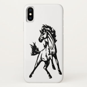 Ein fröhlich springendes Pferd in der Wildnis Case-Mate iPhone Hülle
