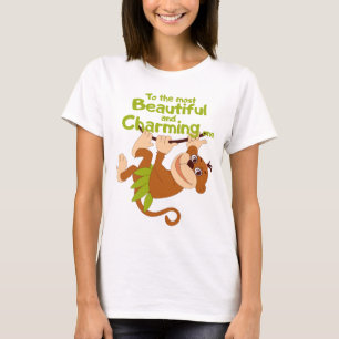 Ein fröhlicher Affe schwingt auf einem Ast T-Shirt