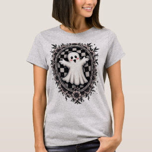 Ein fröhlicher Geist in einem gotischen Gartenrahm T-Shirt