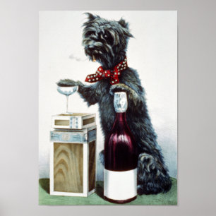 Ein fröhlicher Hund Poster