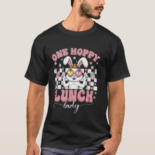 Ein fröhlicher Mittagessen-Dame Bunter Tie-Dye-Ost T-Shirt