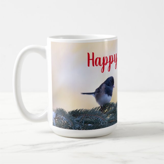 Ein fröhlicher Schneebär, der dir einen schönen Ur Kaffeetasse (Links)