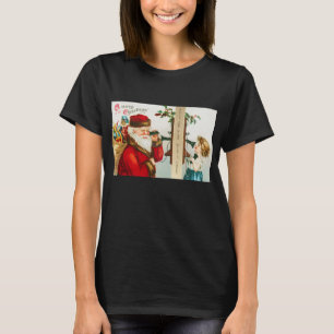 Ein fröhlicher Weihnachtsmann von Ellen Clapsaddle T-Shirt