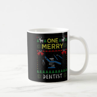Ein fröhlicher Zahnarzt Zahnarzt hässlicher Weihna Kaffeetasse