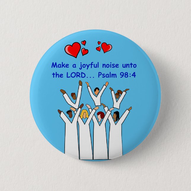 Ein fröhliches Geräusch für den Christlichen Knopf Button (Vorderseite)