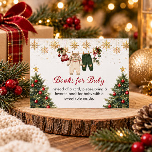 Ein fröhliches kleines Baby-Shower-Bücher für Baby Begleitkarte