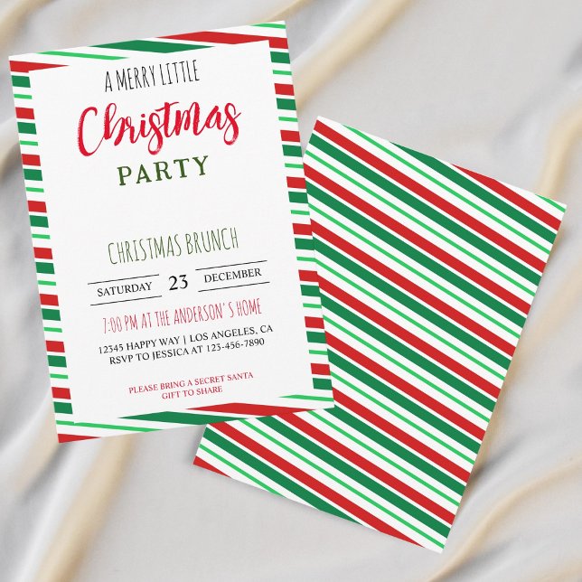 Ein fröhliches kleines Weihnachtsfest-Party Einladung (Von Creator hochgeladen)