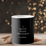 "Ein fröhliches kleines Weihnachtsschwarz und Weiß Kaffeetasse<br><div class="desc">"Genießen Sie Ihre Lieblingsgetränke mit einer Touch von Eleganz in dieser A Merry Little Christmas Black and White Minimalistic Tasse. Diese Tasse ist in einer eleganten, schwarz-weißen Ästhetik gestaltet und eignet sich perfekt für diejenigen, die eine schlichte Feriendekoration Liebe haben. Ideal als Geschenk oder als saisonale Ergänzung Ihrer eigenen Kollektion,...</div>