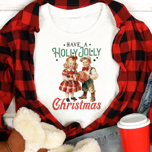 Ein fröhliches und lustiges Weihnachten - Vintage- Tri-Blend Shirt