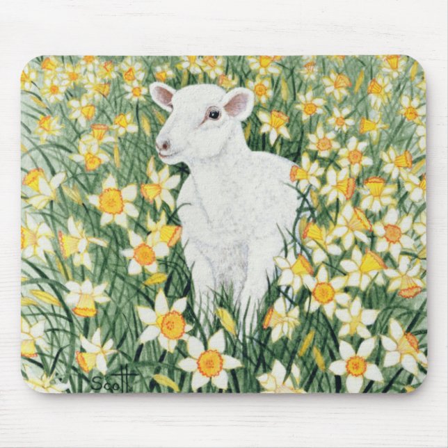 Ein Frühling im Schritt Mousepad (Vorne)