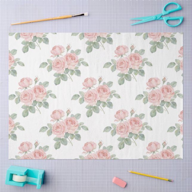 Ein frühlingshaftes Blumendesign #17 Seidenpapier (Basteln)