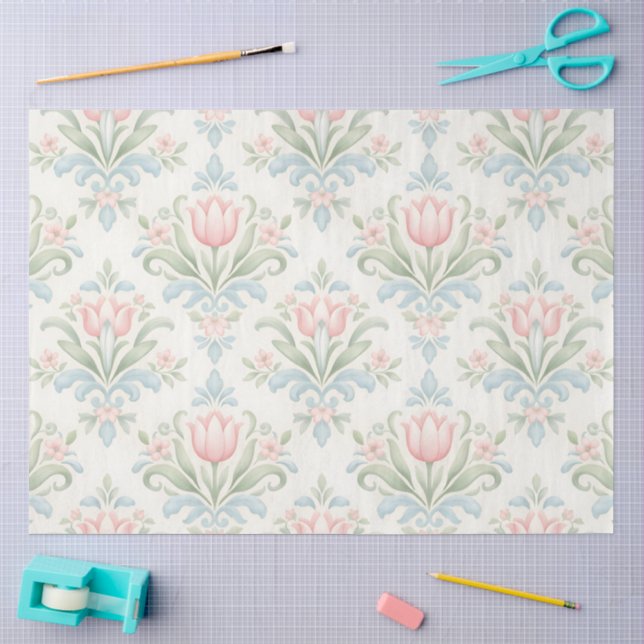 Ein frühlingshaftes Blumendesign #3 Seidenpapier (Basteln)
