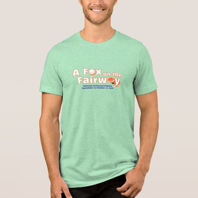 Ein Fuchs auf der Fairway - Herren - Hellgrünes He Tri-Blend Shirt (Vorderseite)